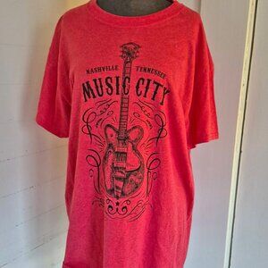 Nashville, Tennessee "Music City" themed souvenir t-shirt